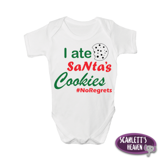 Baby Grow - Santa Cookies Short Sleeve