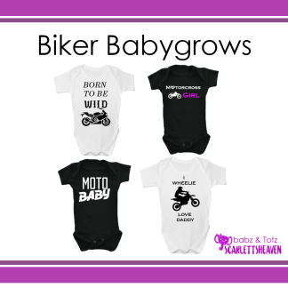 Biker Baby Grow