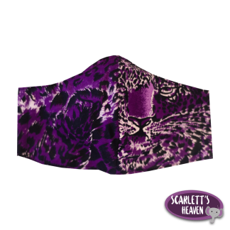 Face Mask - Purple Animal Print - Limited